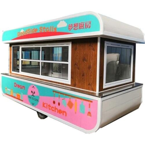 New design ship shape food trailer for fast food and ice cream food truck cart for sale