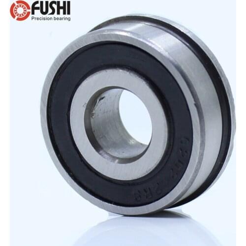 F6202 F6202RS Bearing F6202-12.8-2RS 12.8x35x11 mm ABEC-1 4PCS Flange Ball Bearings F6202-RS Garden Cart Wheel Bearing