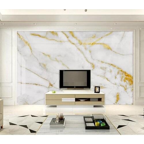 Custom 3D mural wallpaper HD atmosphere jazz white marble background wall stone decorative painting