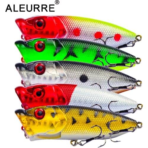 7cm/11g Topwater Bait Popper Lures vibrating Small Whopper Hard Isca Artificial Weever Wobbler 3D Eyes Fishing Lure Pesca