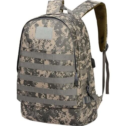 ICKOY Outdoor Tablet Laptop Backpack Army Military Tactical Trekking Camo Rucksack with USB Charging Backpacks