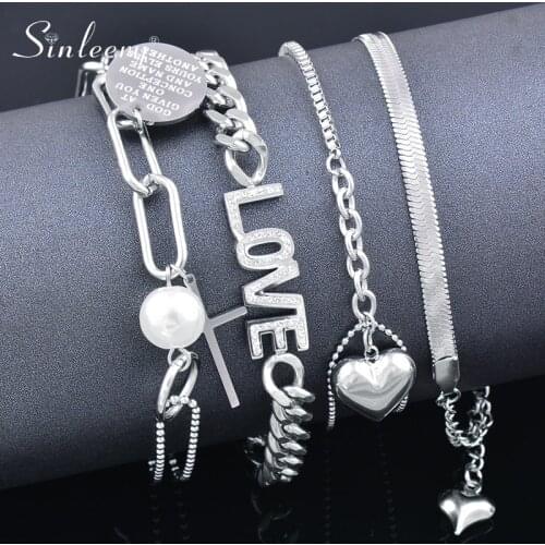 SINLEERY Bracelets With Pendants