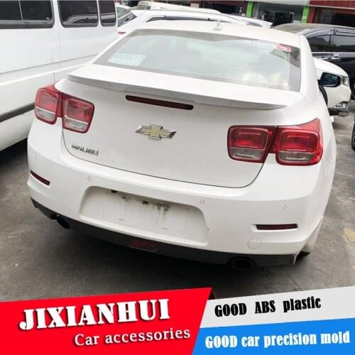 For Malibu Spoiler 2012-2014 Chevrolet Malibu YWK Spoiler ABS plastic Material Car Rear Wing Color Rear Spoiler