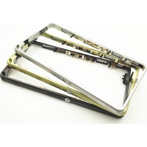 Middle Frame Bezel Plate Metal Housing Cover + Dust Plug For Sony Xperia Z1 Compact mini D5503+Power Volume Button