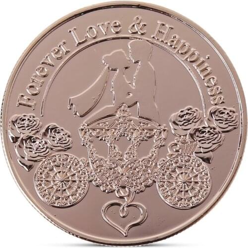 Three-dimensional rose love Commemorative Coin Collection Gift Souvenir Art Metal Antiqu Lovers Gift