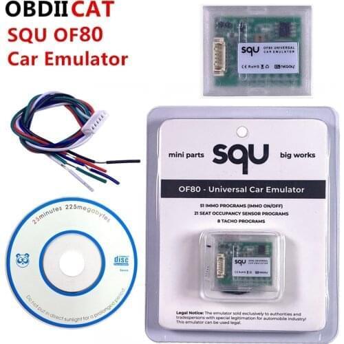 10PCS /Lot Universal Car Emulator SQU OF80 Car Signal Reset Immo off S-e-at occupancy sensor/Tacho Programs Diagnostic Tool