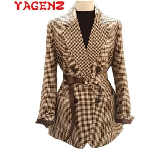 Женские двубортные тренчи YAGENZ China At AliExpress