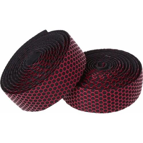 1 Pair Bicycle Handlebar Tape MTB Road Bike Grips Cover Tape with Fixed Gear Soft Belt Nonslip Cycling Accessories Honeycomb