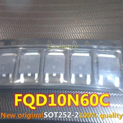 10piece) 100% New FQD10N60C 10N60C TO-252 600V 10A Support the BOM one-stop supporting services
