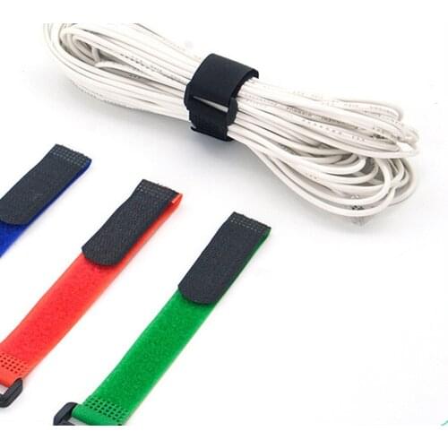 10 PC 2*30mm Reusable Fastening Tie Nylon Hook & Loop Durable Multil Purpose Self-adhesive High Quality Strap Cable Storage Ties