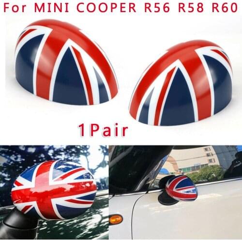 2pcs 1Pair Manual Fold Wing Mirror Cap Cover Casing Union For MINI COOPER R56 R58 R60 Car Styling Accessories