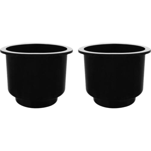 2 Pieces / Set Boat Cup Drink Can Holder Universal Boat Marine RV - Black