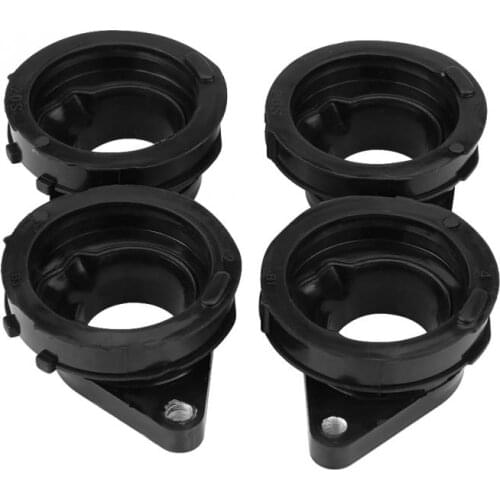 2pcs Motorcycle Carb Carburetor Intake Manifold Adapter Boot for YAMAHA FZ6R XJ6 2009 2010 2011 2012 2013 2014 2015 2016 2017