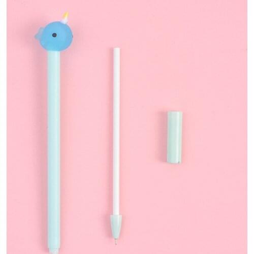 36PCS Narwhal Gel Pens Student Animal Stylish Pen Cute Office Toy Kawaii School Supplies Stationery
