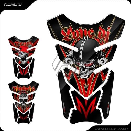3D Motorcycle Tank Pad Gel Protector Sticker Skull Punk Tankpad Case for Universal Suzuki Kawasaki Yamaha Honda CBR Tank