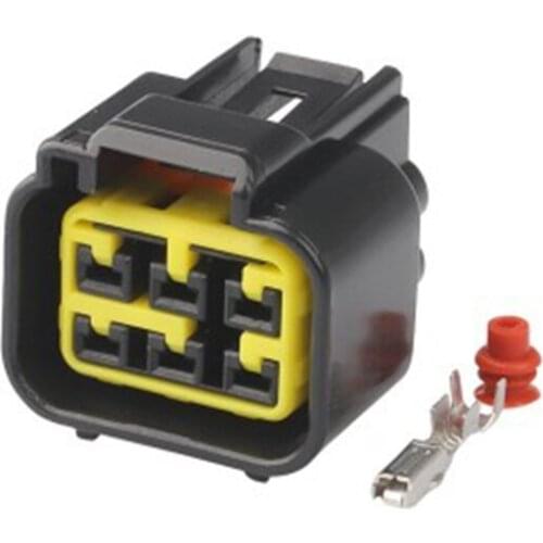 5/10/20/50/100sets 6pin plastic auto wiring harness plug waterproof cable connector