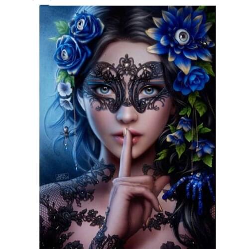 5D Mosaic Diamond Embroidery Beautiful Flower Women Diy Diamond Painting Cross Stitch full Square round Rhinestone decor BY84