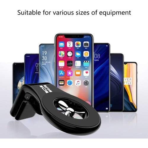 Car Phone Holder High Quality Dropshipping Aromatherapy Small fan design Outlet Air Magnetic Car Phone Stand