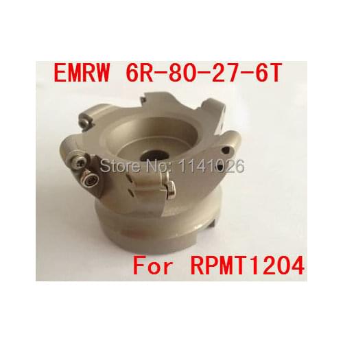 Free Shopping EMRW 6R-80-27 -6T Face End Milling Cutter Indexable Flat Roughing Cutting ,CNC Milling Cutter