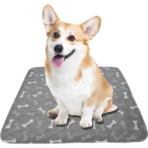 Dropshipping Reusable Dog Bed Mats Dog Urine Pad Puppy Pee Fast Absorbing Pad Rug for Pet Training In Car Home Bed