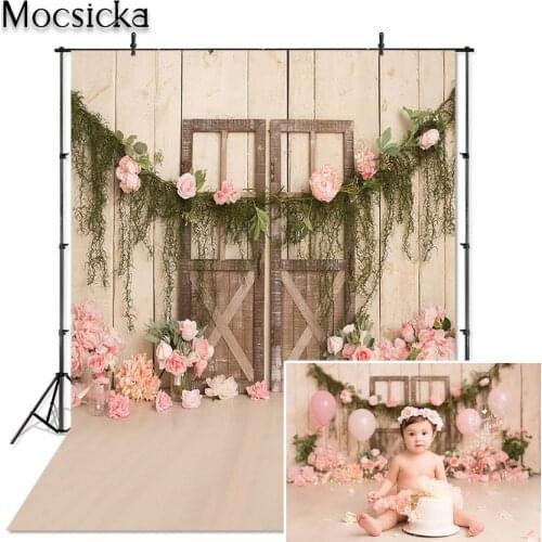 Mocsicka Children Photography Backdrop Baby 1st Birthday Party Smash Cake Decor Portrait Photoshoot Studio Background Photocall