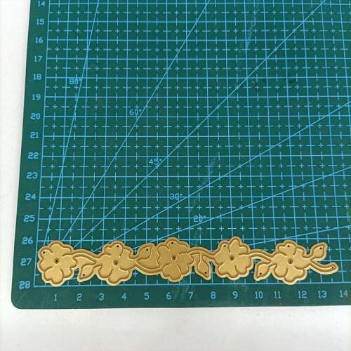Metal Cutting Dies Flower Border DIY Stencil Scrapbooking Photo Album Embossing Paper Card Making Decor 2021 Punch Template