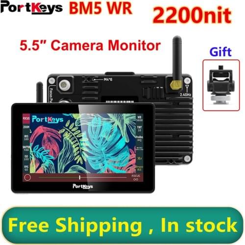 PortKeys BM5 WR Monitor 2200Nit SDI For Sony Canon TILTA Nucleus N Wireless Camera Control For RED KOMODO/BMPCC 4K/6K/6K Pro