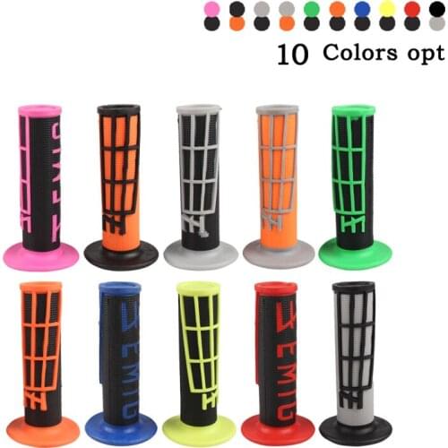 Motorcycle Hand Grips Handle MX Grip EMIG Grip FOR To KLX CRF Motorcycle Dirt Pit Bike Rubber Handlebar Twist Grip For GEL GP
