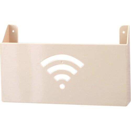 Wall Wi-Fi Router Shelf Hanging Cable Storage Organizer for Bedroom, Living Room