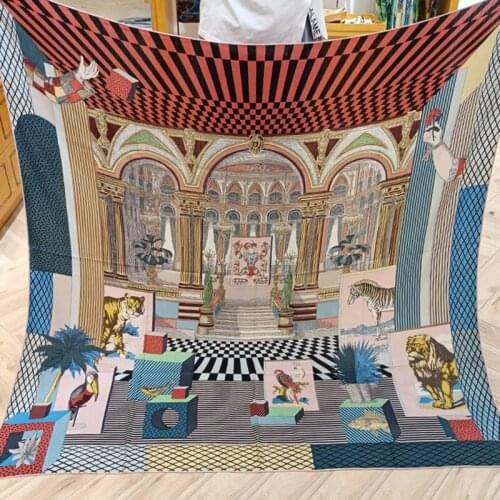 Autumn NEW Blanket Wool Scarf Women Winter Large Square Warm Wraps Shawl Foulard 130*130cm