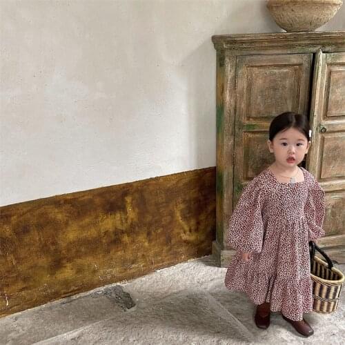 Girl Dress Kids Baby Gown 2021 Corduroy Spring Autumn Toddler School Uniform Dresses Christmas Cotton Children Clothing