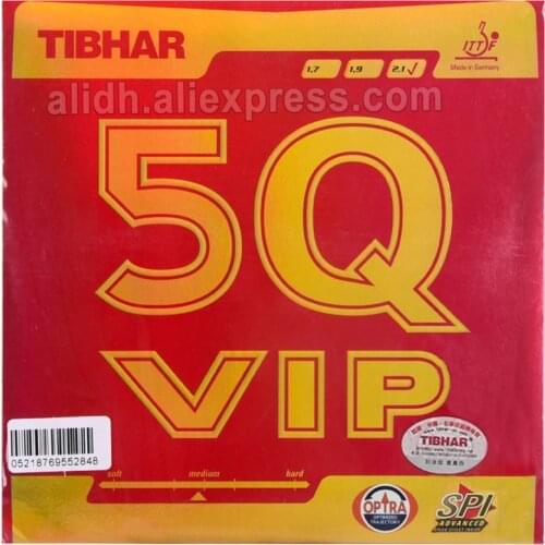 Original Tibhar 5Q VIP pimples in table tennis rubber table tennis rackets racquet sprots made in Germany fast attack with loop