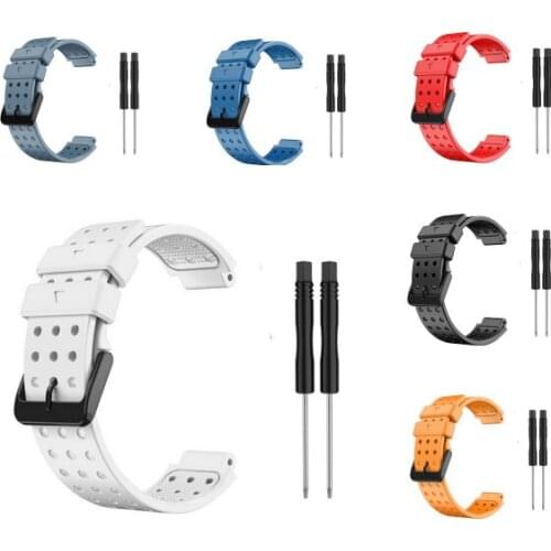 22mm Width Silicone Watch Band Wristband Strap Bracelet Belt With Tools for Garmin Approach S20 Watch Parts 6 Colors Optional