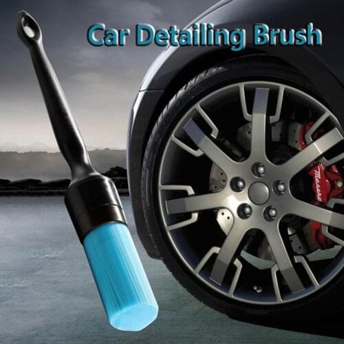 Auto Detailing Brush for Cleaning Car Interior Exterior Dashboard Leather Engine Bay Wheel Lug Nut Detail Brush