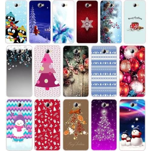 24 christmas lights gift 2 Silicone TPU Cover Phone Case On Case For Huawei Y3 II Y5 II Nova 5T GR3 P40 Lite E Case Soft