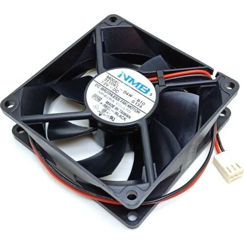 8025 fan 3110KL-04W-B10 12V two wire mute double ball cooling fan 8cm