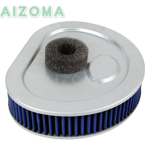 Motorcycle High Flow Air Filter Cleaner Blue for Harley Dyna FXD FXDS Touring Electra Wide Glide Road King 1995-1999 Bad Boy