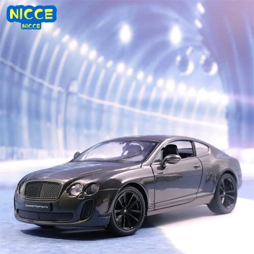 Welly Diecast 1:24 Scale Car Classic Bentley Continental Supersports Metal Model Car Alloy Toy Car For Children Gift Collection