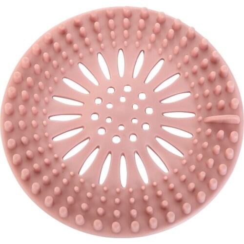 1Pcs Sink Filter Kitchen Accessories Portable Bathroom Bathtub Supplies Hair Stopper Drain Strainer Silicone Shower Drain Covers