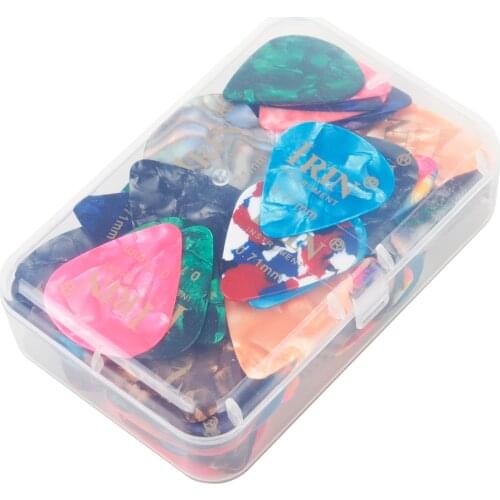IRIN 100Pcs 0.71MM Celluloid Guitar Picks Ukulele Finger Picks Musical Instrument Accessory for guitar accessories guitar parts