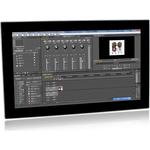 Widescreen 15.6" Industrial Capacitive Touch Screen Panel PC with Qual-core i5 7200U 2.5GHz 4G RAM 32G SSD