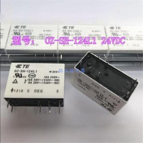 24V relay OZ-SH-124L1 OZ SH 124L1 OZ SH 124L1 24VDC 16A 8PIN