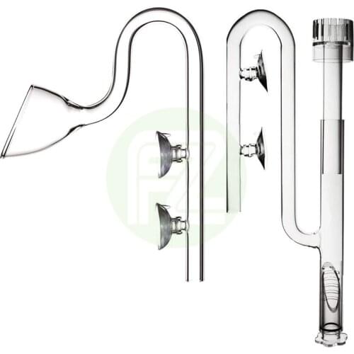 Aquarium Filter Pipes Clear Glass Lily Inflow Surface Skimmer Outflow Set In&Outflow For Filter System