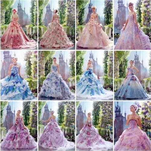 AZQSD Diamond Painting Woman Cross Stitch Kits Full Square Diamond Embroidery Portrait Mosaic Rhinestones Handicraft Home Decor