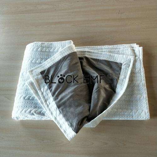 BLOCK EMF Earthing Blanket Anti-Radiation 100% Silver Fiber and cotton Blanket