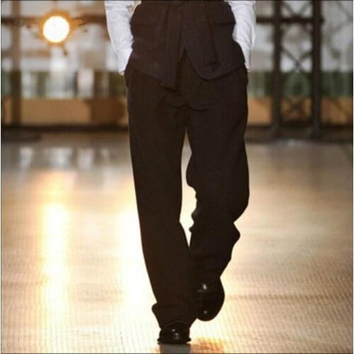 27-44 Autumn And Winter New Woolen Wide Leg Straight Mens Casual Pants Loose Thick Wool Trousers Korean Fashion Wide Leg Pants