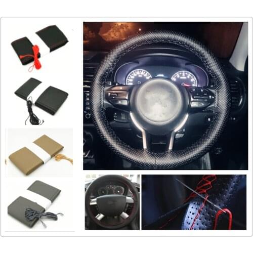 Car steering wheel cover / diameter 36cm 38cm 40cm for Renault Initiale Fluence Alpine Wind R-Space