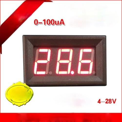 DC Digital Display Microampere Meter DC0-100uA Current Test 20uA40uA60uA Accurate to 0.1uA