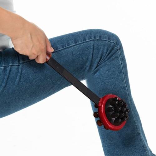 32X8cm Wooden Massage Hammer Back Head Knock Massager Stick Back Relax Multifunctional Cervical Vertebra Roller Home Massagem EK