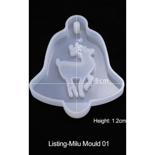 DY0 Shiny Christmas Tree Snowflake Cake Silicone Molds DIY Jewelry Pendant Mould Silicon Craft Custom Mold Kitchen Accessories